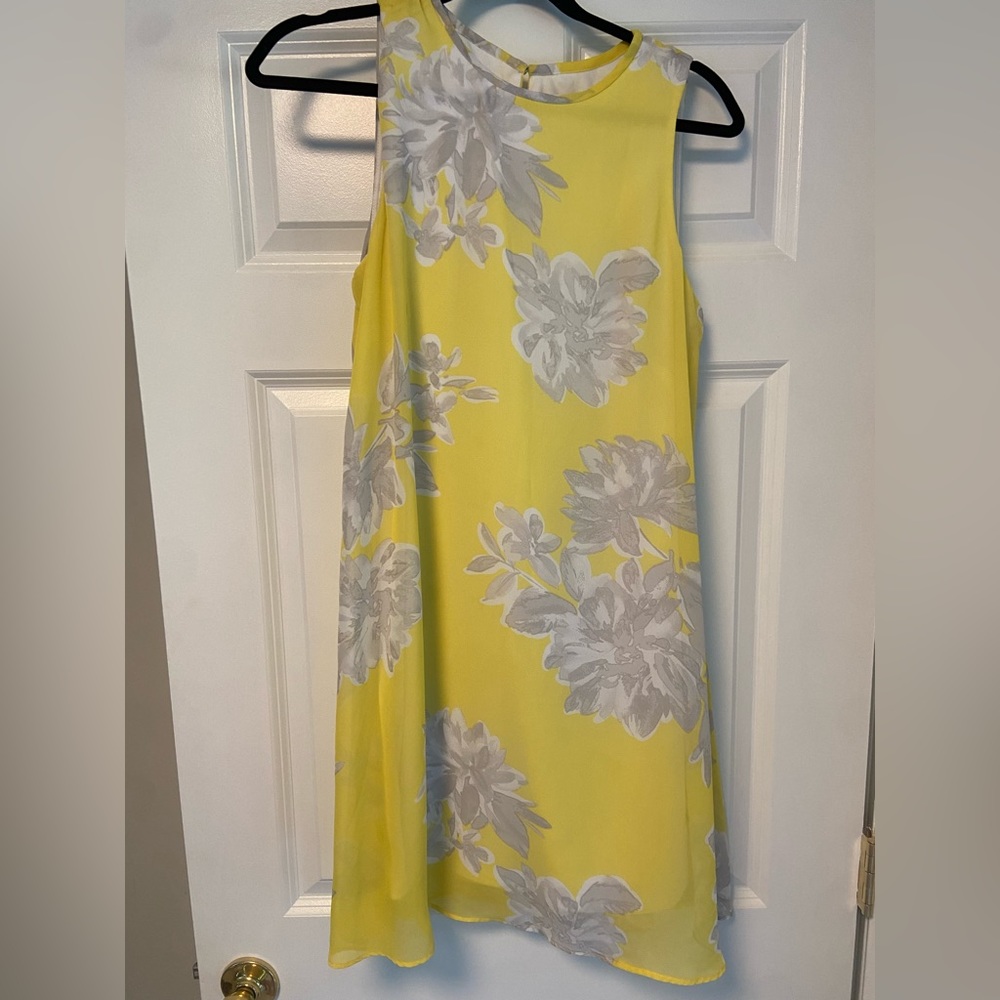 Yellow Floral Summer Dress